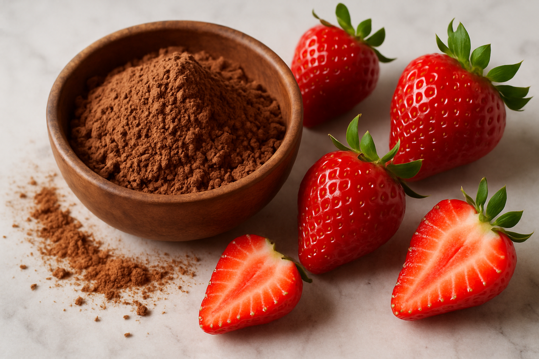 High Protein Collagen Chocolate Strawberry Smoothie