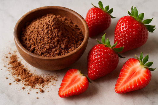 High Protein Collagen Chocolate Strawberry Smoothie